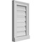 Ekena Millwork Vertical Surface Mount PVC Gable Vent: Functional, w/ 2"W x 2"P Brickmould Sill Frame, 12"W x 20"H GVPVE12X2003SF - alternate 2